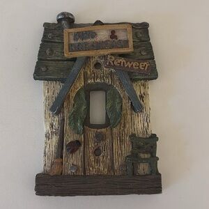 Cottage style Birdhouse single toggle Light Switch Cover cottage farmhouse decor